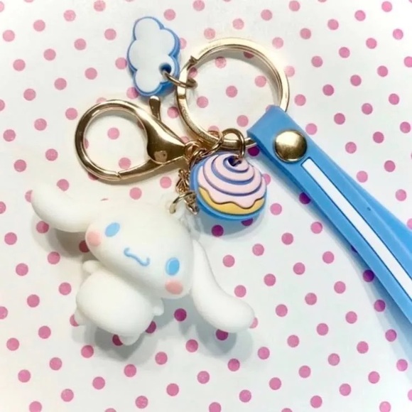 Kawaii Cinnamoroll Pompompurin key chain - Picture 2 of 3